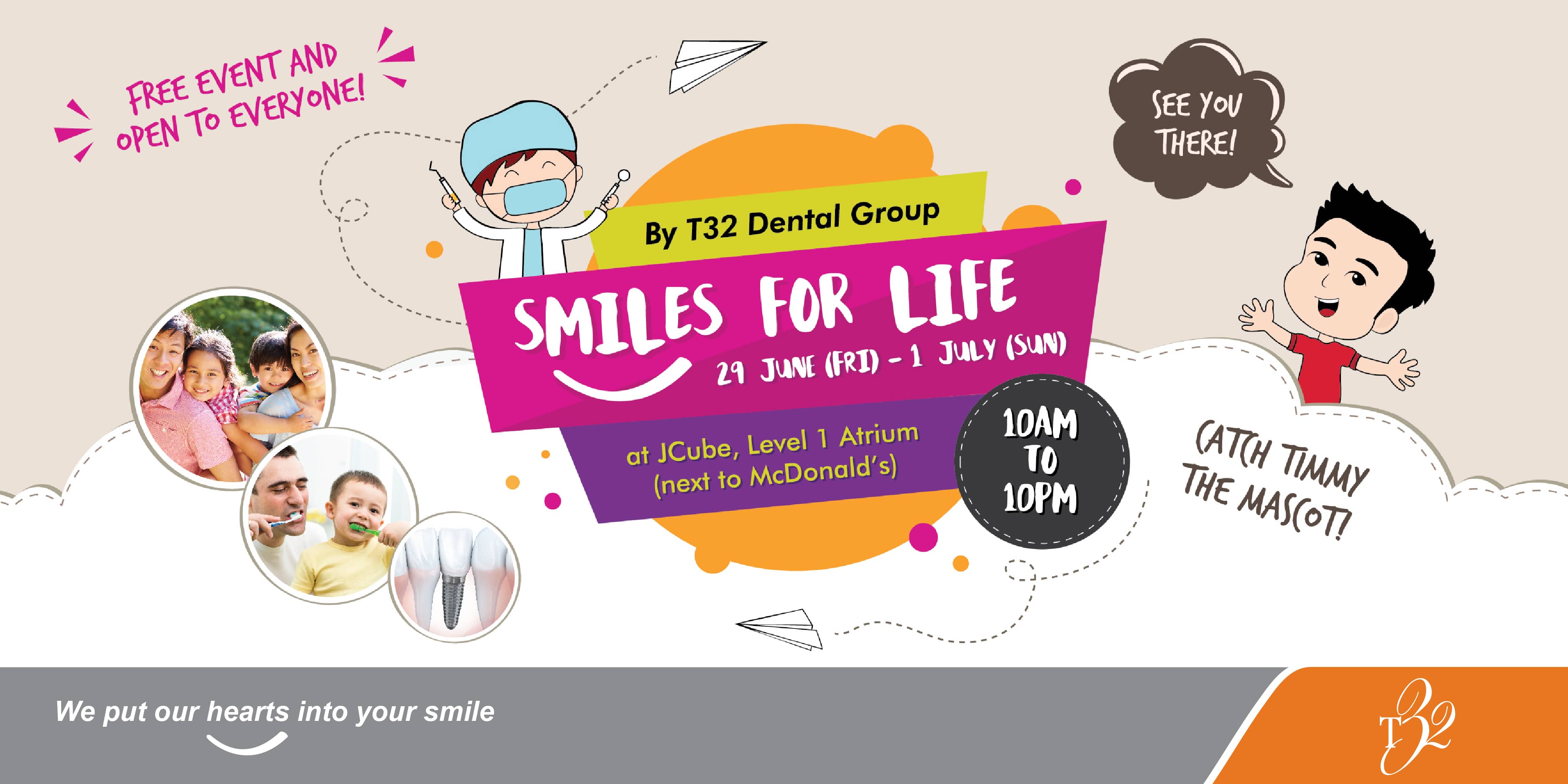 Featured Picture for T32Dental Activity, Smiles For Life at JCube