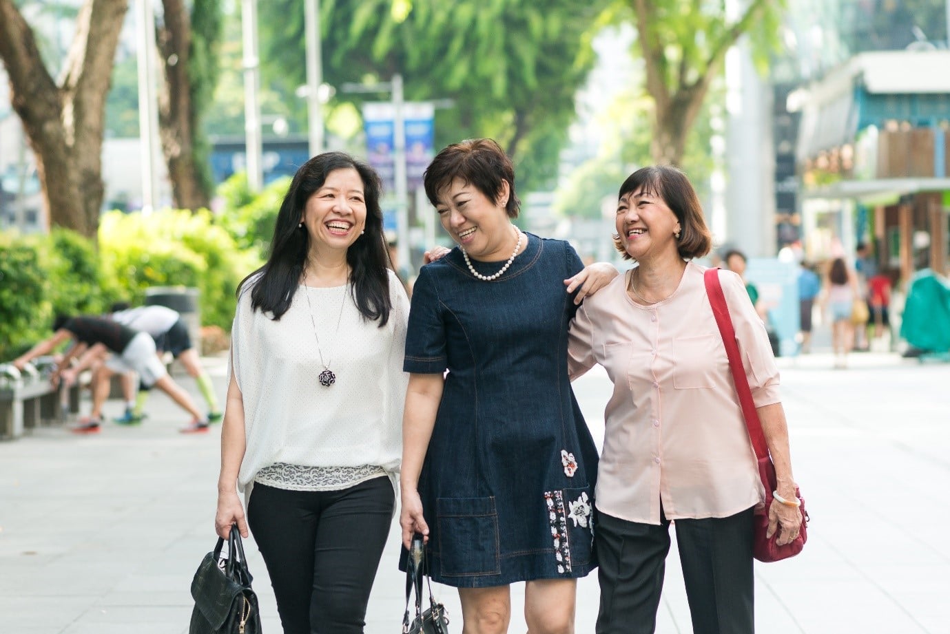 Adults smiling with full set of teeth