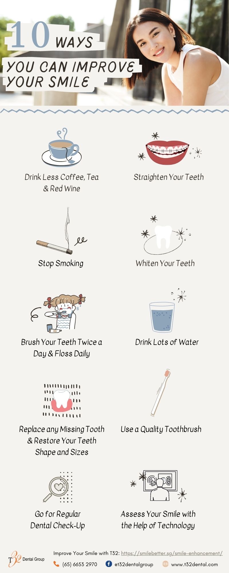 Infographic - 10 Ways You Can Improve Your Smile