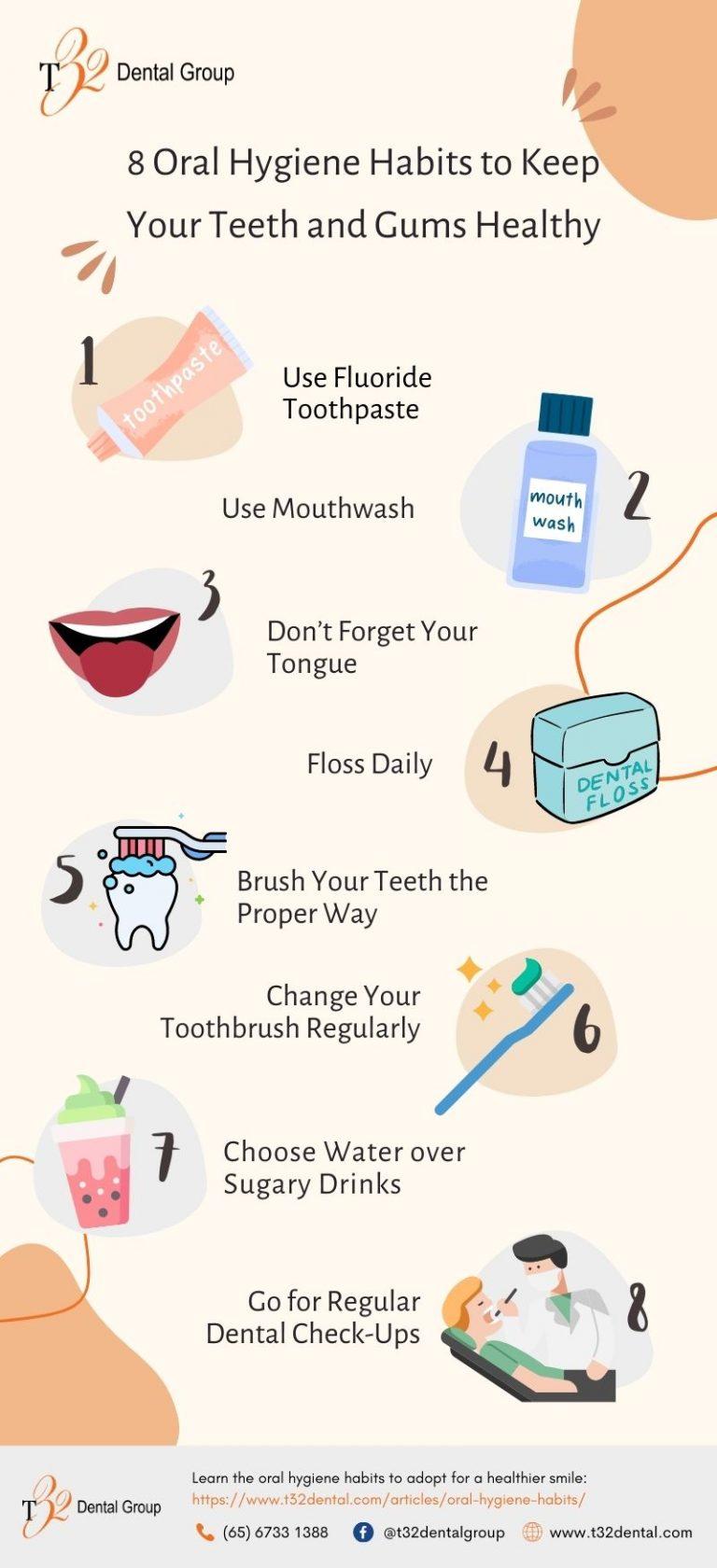 8 Oral Hygiene Habits to Keep Your Teeth and Gums Healthy T32 Dental